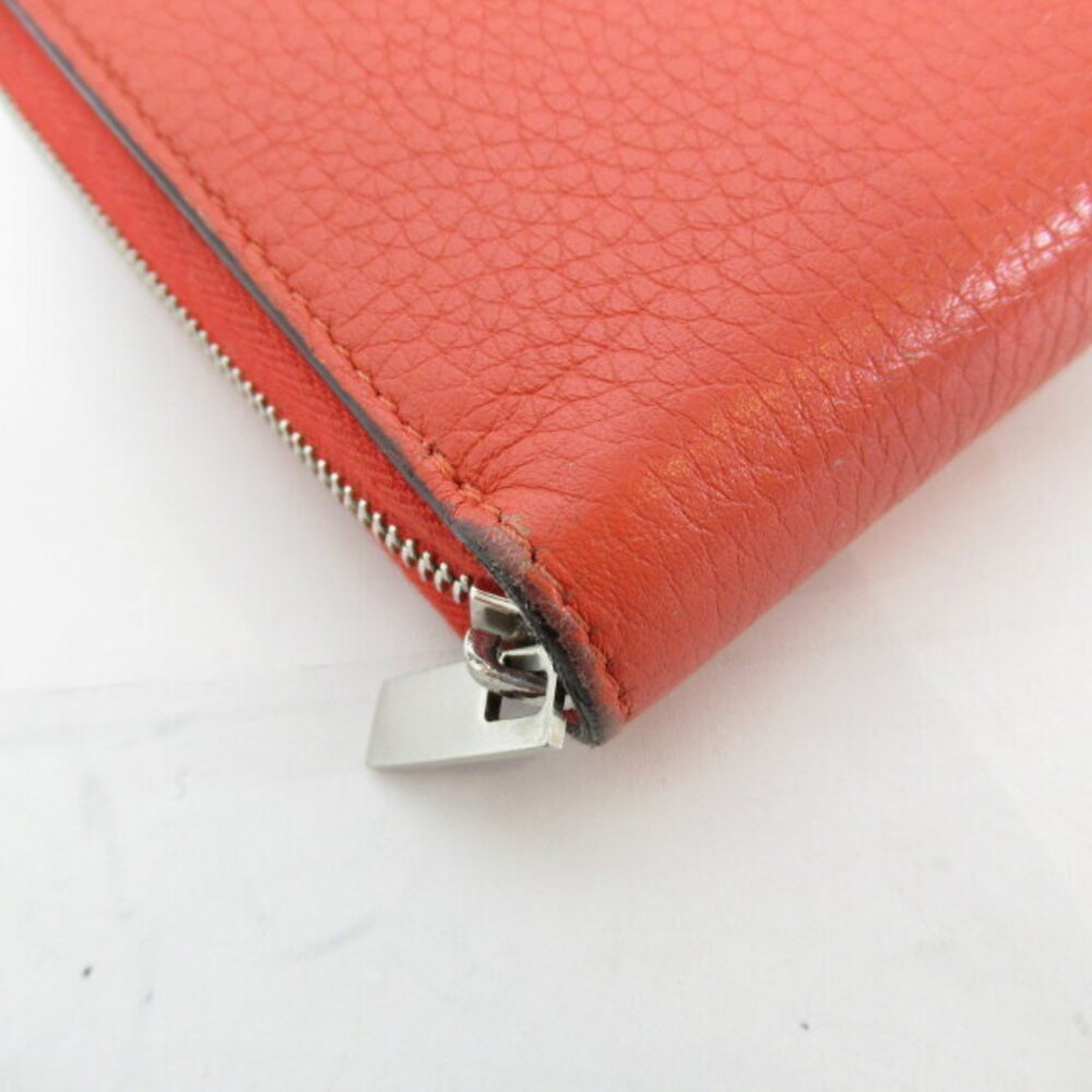 Celine Round Multi Function Long Wallet Calfskin … - image 8